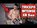 Triceps entrainement intense en 5min (à la maison)