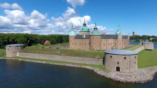 Kalmar Slott  Droner drönare  Kalmarslott summer in Sweden