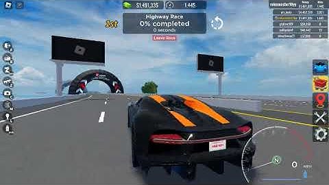 bugatti chiron 300+  26 seconds in highway race Vehical legends