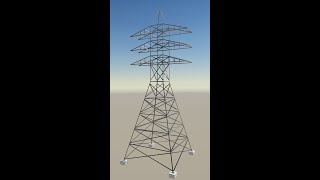 Transmission tower demo in Tekla Structures