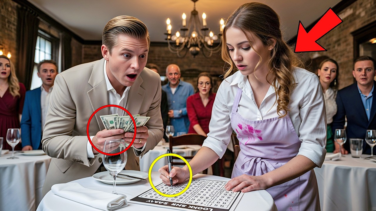 Rich Man Bet $10,000 the Waitress Would Fail His Puzzle — Her Fast Win Left Him Silent