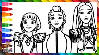 Dibuja Y Colorea A Rumi, Mira Y Zoey De Huntrix De Las Guerreras K-Pop Dibujos Para Niños