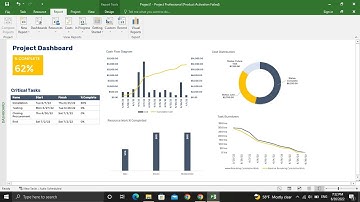 How to Create Project Dashboards in Ms. Project?