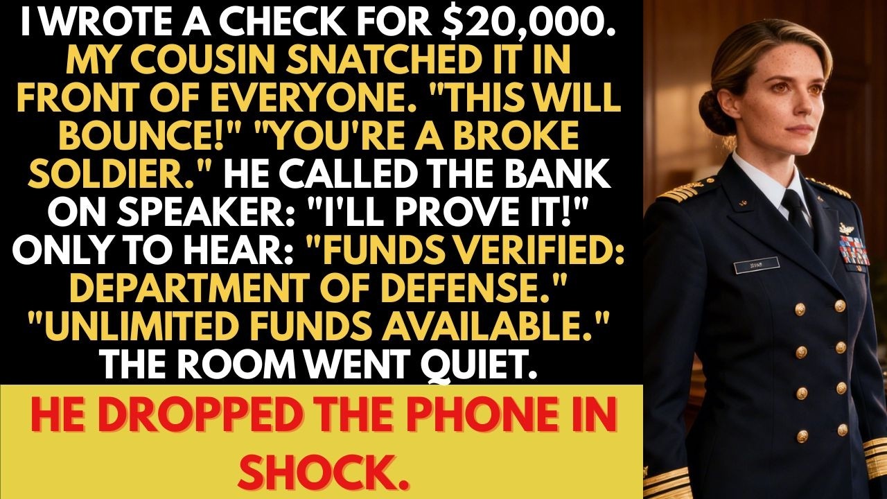“You’re Just A Broke Soldier!” My Cousin Mocked Me… Then The Bank Manager Said My Name