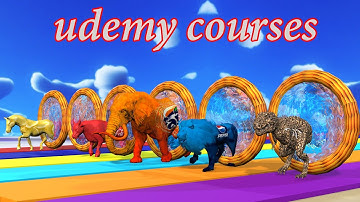 How To Make Crossing Fountain Transformation 3D Animation Video Banana Sikhe  Udemy Course Se