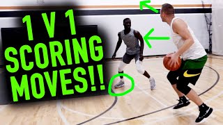 Stupid Simple 1 v 1 Moves that Work EVERY time | Basketball Scoring Tips