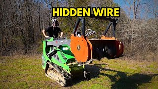 I Hit Hidden Barbed Wire with My Drum Mulcher!