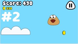 🪂 Pou Free Fall – Don’t Hit the Clouds! screenshot 4