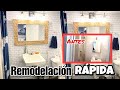 ASI TRANSFORMAS RAPIDO TU BAÑO! ✅ IDEA PARA REMODELAR TU CASA!🔥