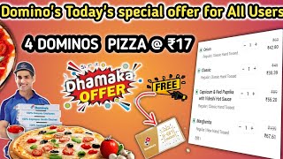 4 DOMINOS PIZZA in ₹27 में|dominos coupon code today|Domino's pizza offer|domino Diwali offer  2025 screenshot 4