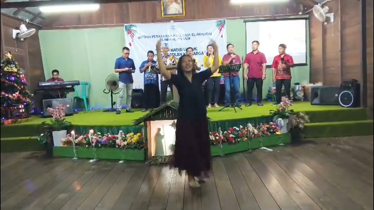 Ibadah dan Perayaan Natal 10 Desember 2025 di Desa Tumbang Baraoi Kecamatan Petak Malai 😇❤️