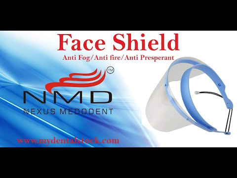 Dental Face Shield Anti Fog Anti Fire Antiperspirant by Nexus Medodent