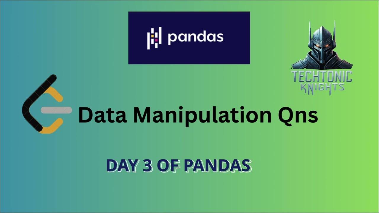 LeetCode | Day 3 | Pandas | Data manipulation | Python | Part - 1 - YouTube