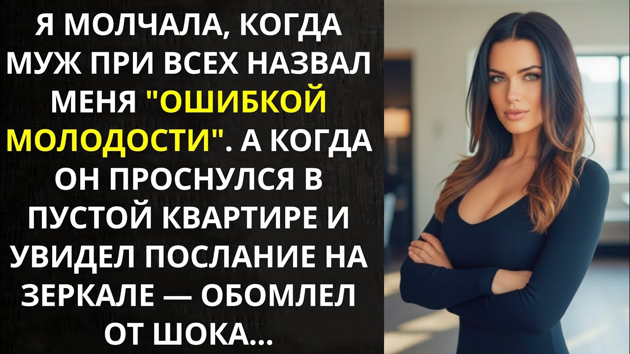 Муж сказал тост   За мою ошибку молодости , я улыбнулась  А ночью исправила эту ошибку навсегда