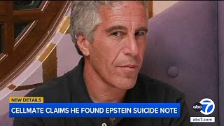 Ex-cellmate says he found suicide note from Jeffrey Epstein