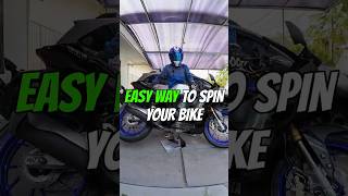 Easily spin your motorcycle on its kickstand #motovlog #motorcycle #guide #automotive