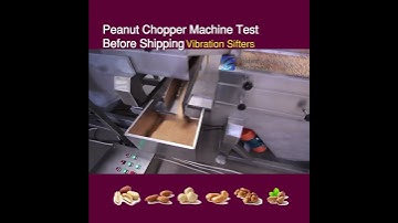 Peanuts Chopper Machine Test Before Shipping Vibration Sifters Sort Chopped Peanuts Proper Size