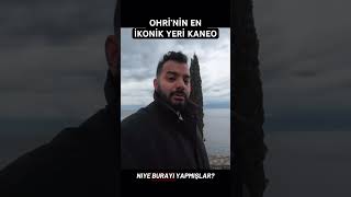 Ohri(Makedonya)’nin en ikonik yeri Kaneo Kilisesi. #keşfet #travel #balkanlar #makedonya #tatil