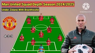 Squad Depth Manchester United Under Zidane With Branthwaite & Guimaraes 2024/2025 ~ 11 May 2024