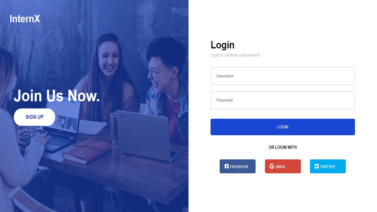 LOGIN PAGE DESIGN USING HTML AND CSS