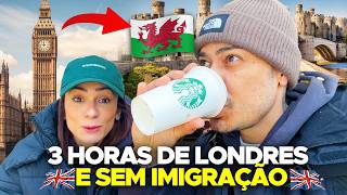 De LONDRES até o PAÍS de Gales DE ÔNIBUS por £4 libras e SEM IMIGRAÇÃO!
