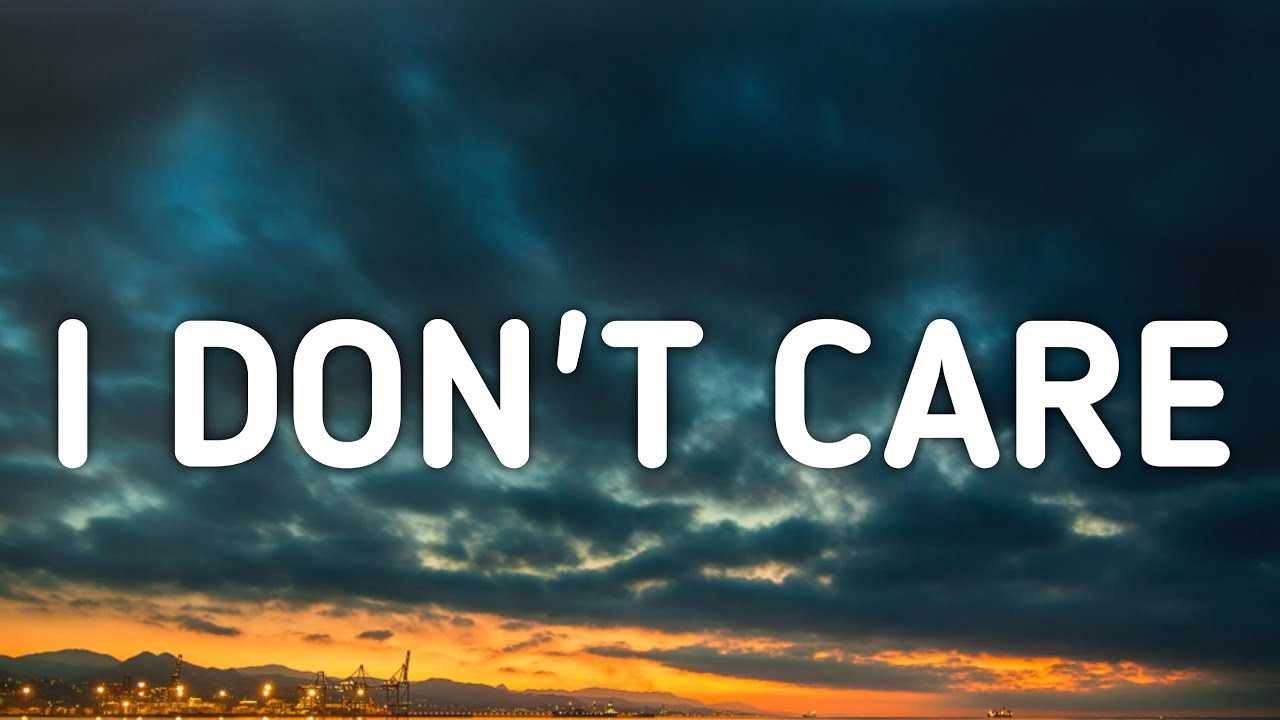 Ed Sheeran & Justin Bieber - I Don't Care (Lyrics) - YouTube