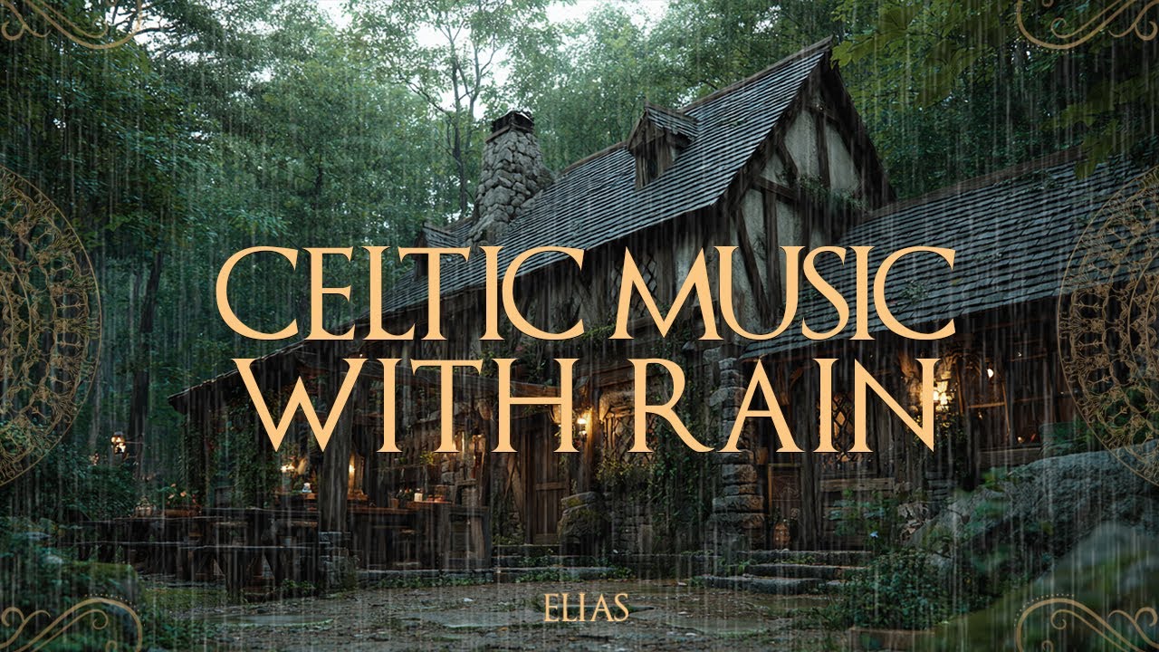 Medieval Treehouse Tavern | Celtic Folk Music and Rain Ambience for ...
