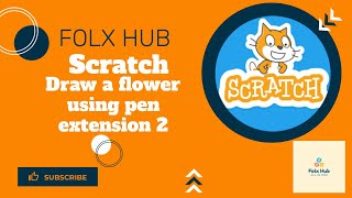 Draw a flower pattern 2 in Scratch using pen extension