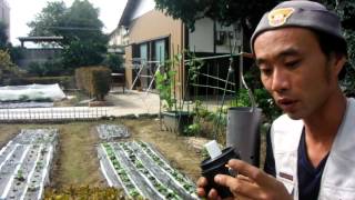 エントランスポール設置工事②（電球取付）