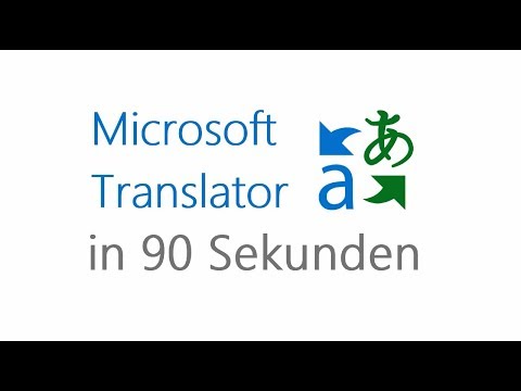 Microsoft Bildung - Erklärvideo: Translator in 90 Sekunden