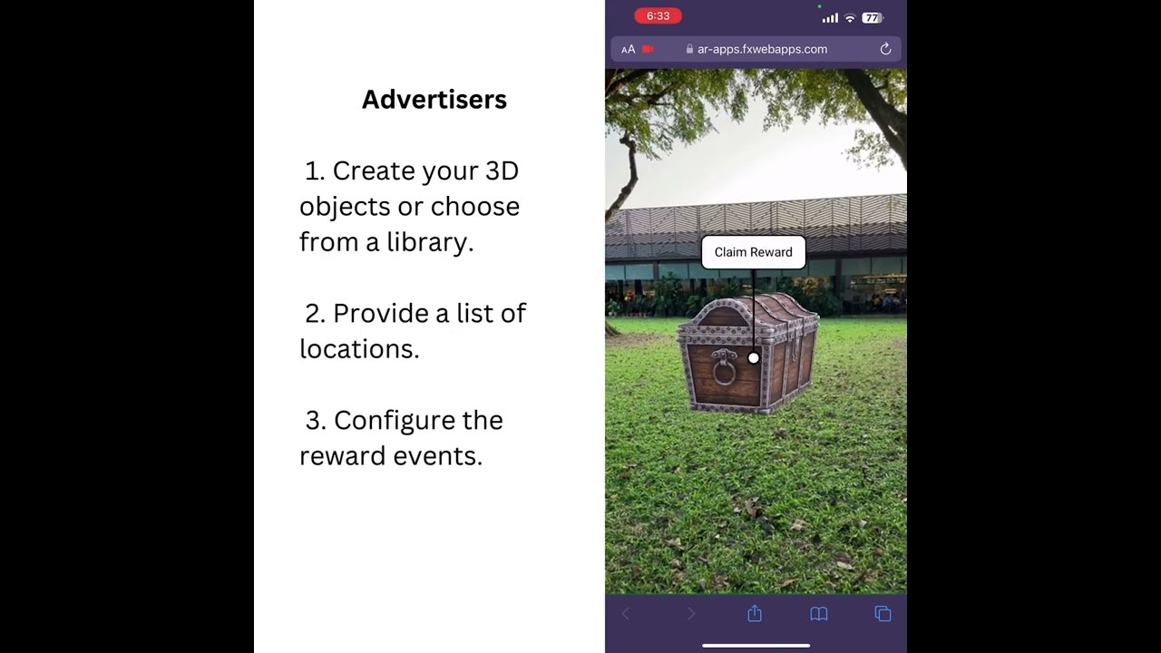 Augmented Reality Reward Demo