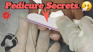 "Pedicure Secrets Revealed: Professional Tips for Perfectly Smooth Feet!😬😷"
