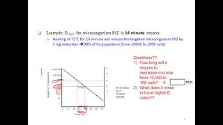 Lecture 13.3 Thermal destruction for microorganism D and z values