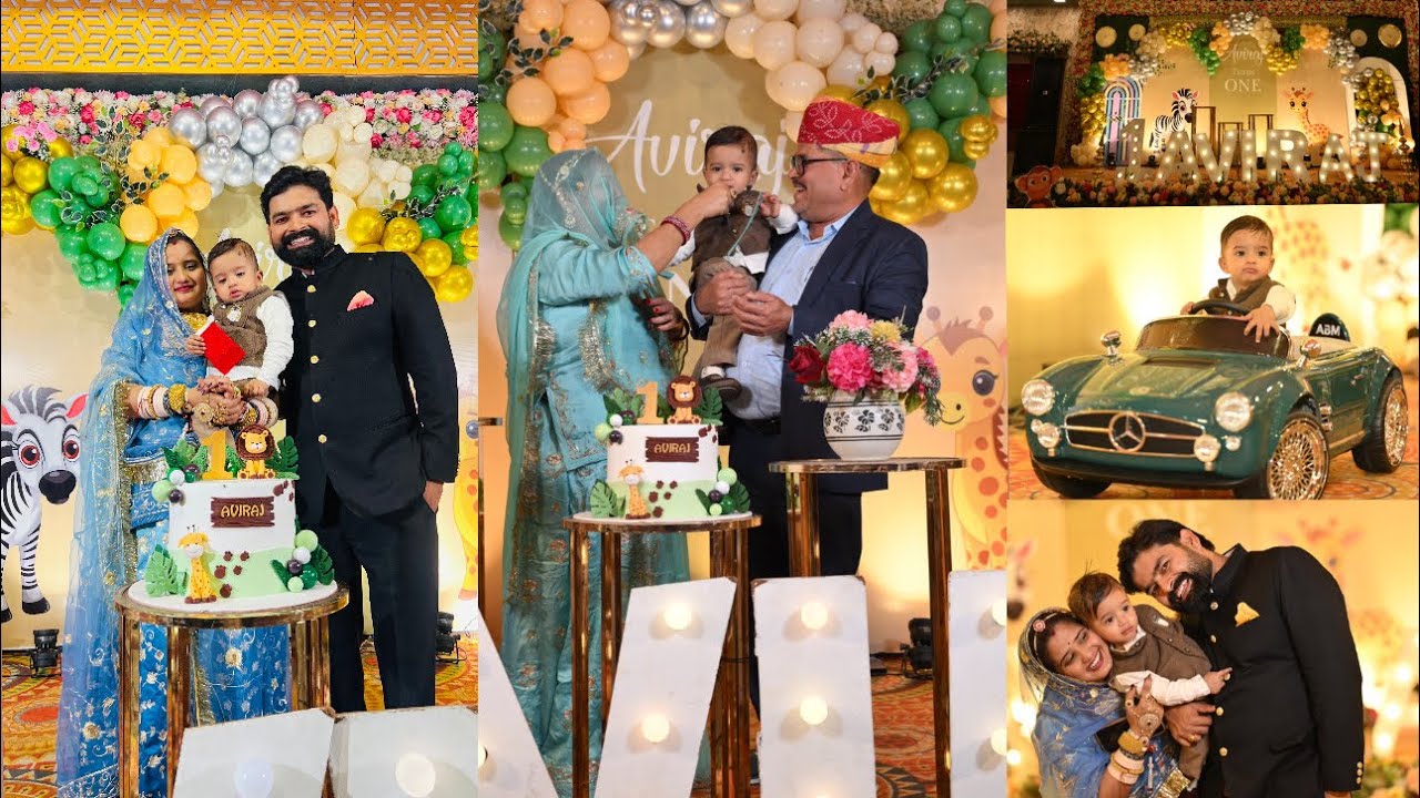 ♥️Aviraj first birthday celebration 😍🎉🥳🥰| grand birthday party | 