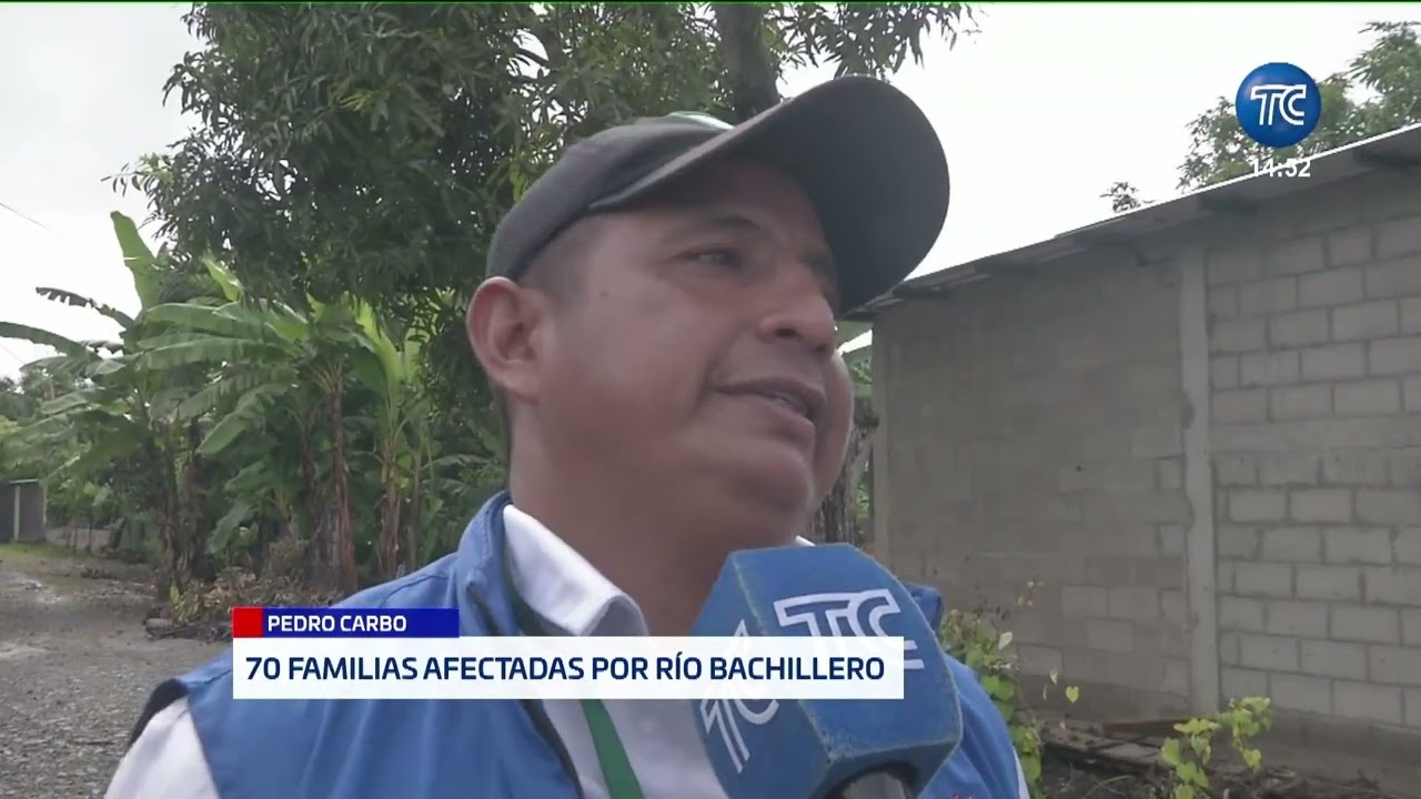 Familias afectas en Pedro Carbo