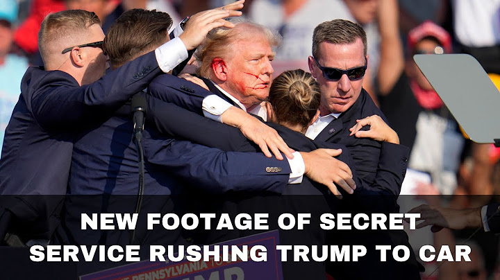 New footage of Secret Service rushing Trump to Car