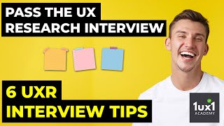 UXR USER RESEARCH JOB INTERVIEW QUESTIONS TIPS & SCRIPT