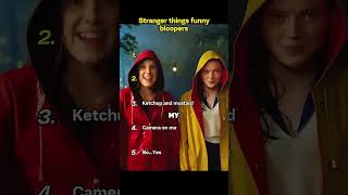 Five bizarre and funny bloopers outtakes  strangerthings funny   #strangerthings #shortsfeed