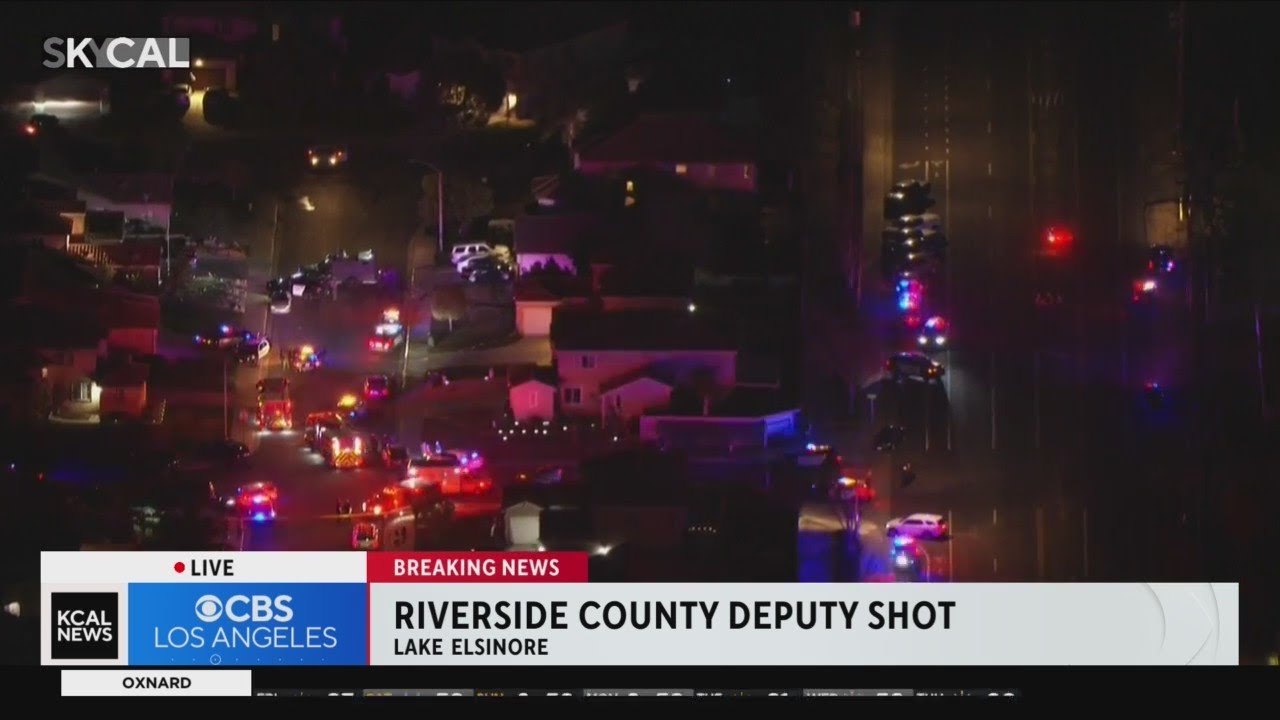 Riverside County deputy shot in Lake Elsinore; suspect arrested - YouTube