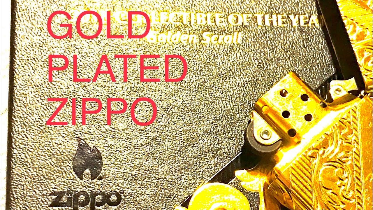 18K Gold Plated Zippo Cleaning Care 