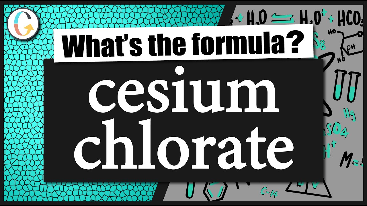 How to write the formula for cesium chlorate YouTube