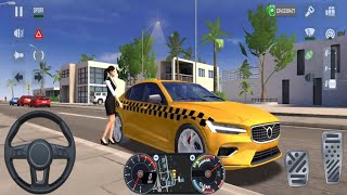 🚖🔥 Volvo S60 VIP Taxi Gameplay in Taxi Car Simulator EVO | Luxury Sports Sedan Drive 😈💎