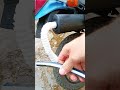Wash your bike.Add a siphon to the exhaust outlet to block #siphon #motorcycle #exhaust #bikecare