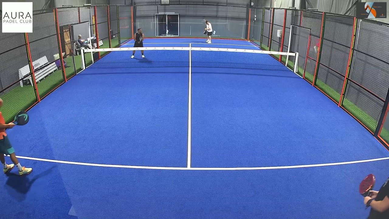 Aura Padel Club - Private Court - Symmetry - leroy & marcel charlton & stuey