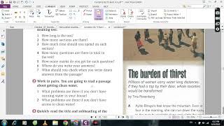 Complete IELTS 4.0-5.0 Students' Book Unit 9 A burden of thirst