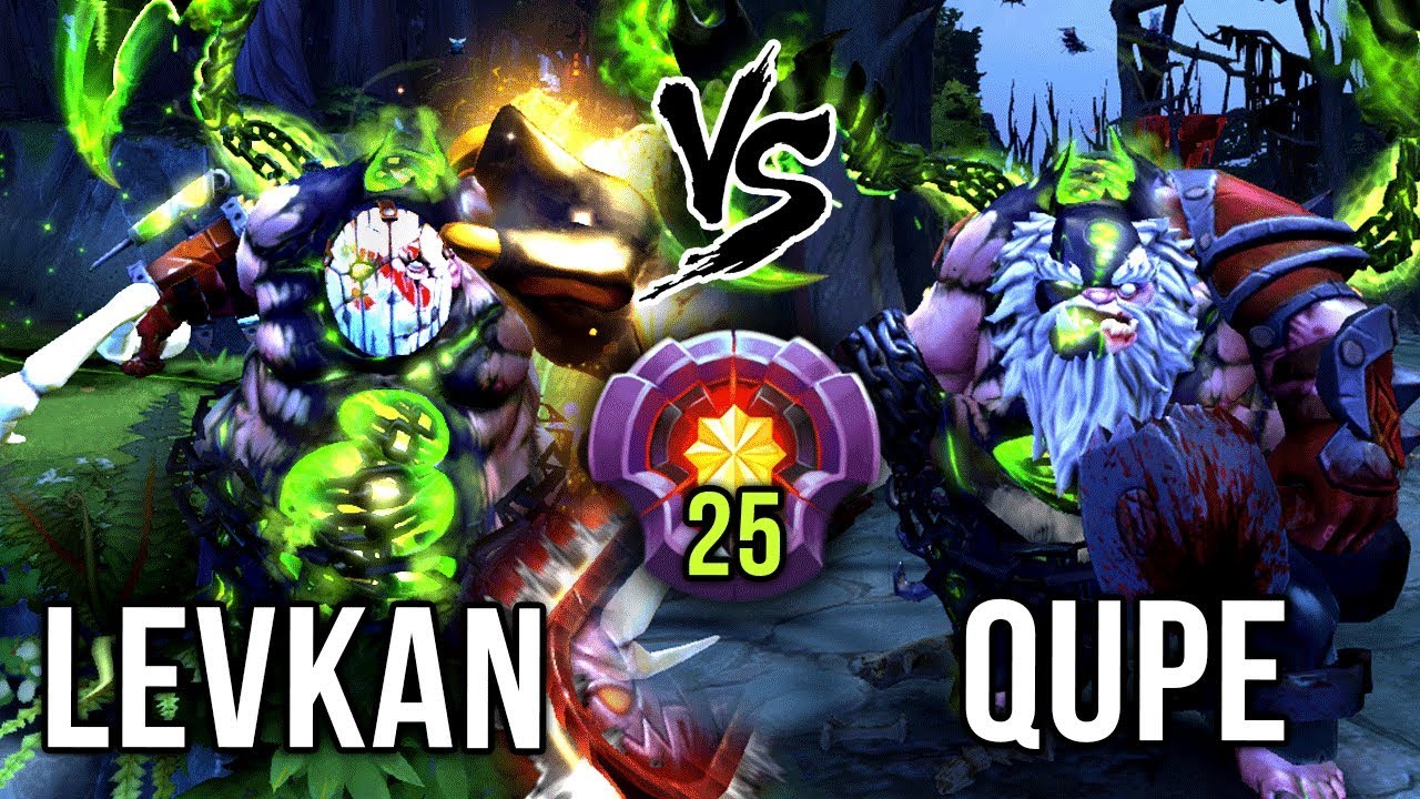 Levkan vs Qupe EPIC Pudge Battle - THE BEST PUDGE PLAYERS IN PUBS - DOTA 2 Gameplay