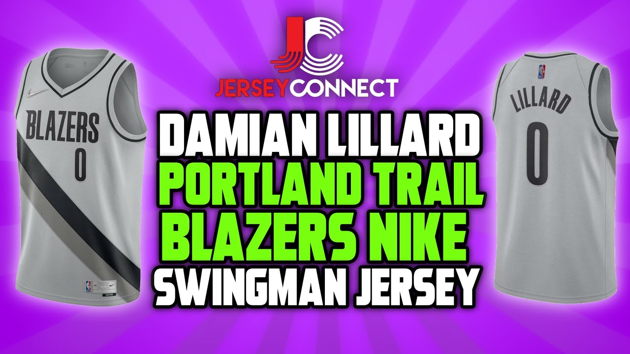 nike Damian Lillard Rip City Portland NBA Basketball Jersey 44