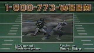 WBBM CH 2  -  1990 Chicago Bears Game MVP Commercial - Vote By Phone