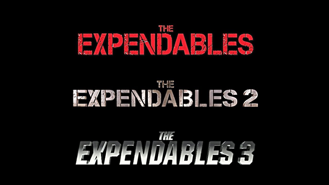 The Expendables Film Series Title Card