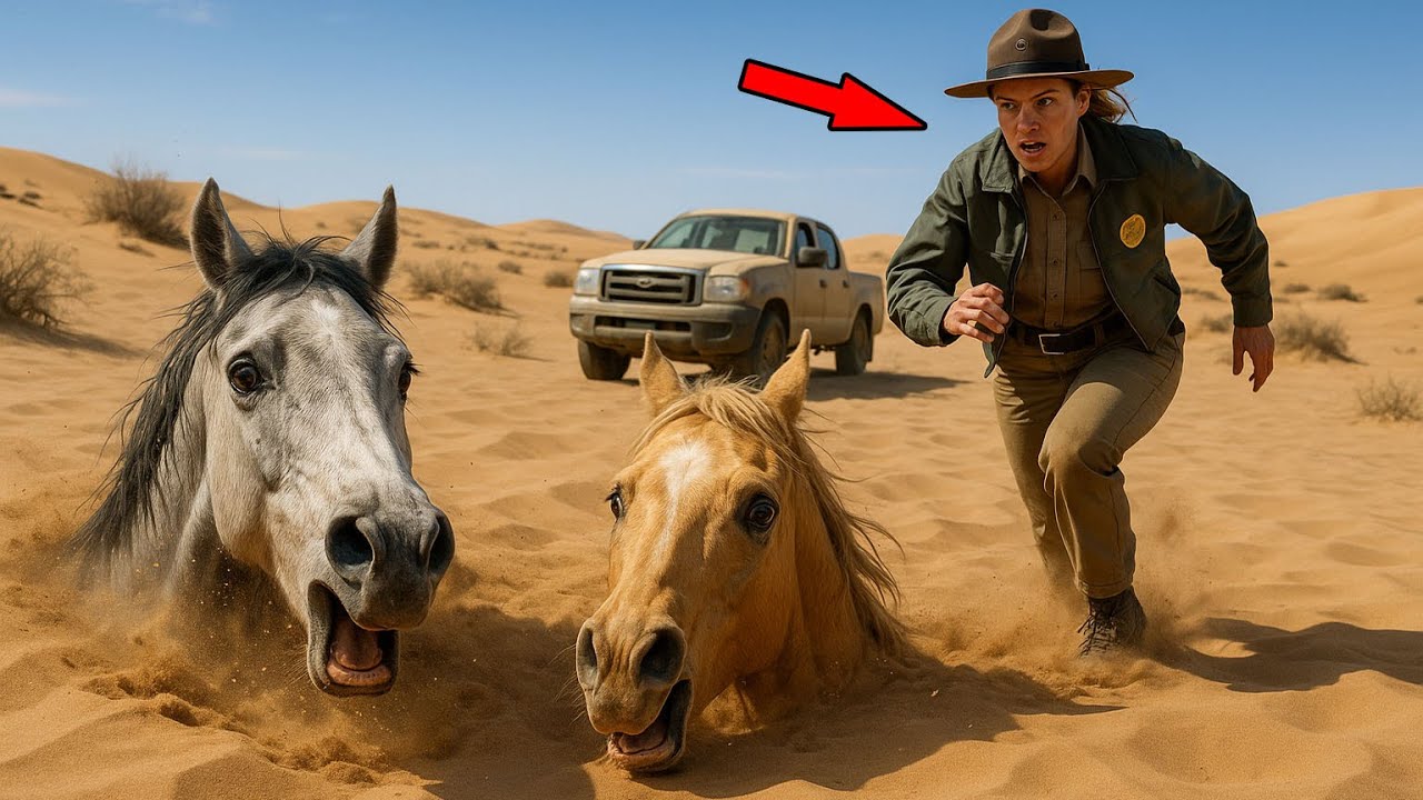 Female Ranger Found Two Mustang Horses Buried In Desert — What Happened Next Was Truly Shocking